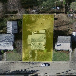 62 Clinton Pl, Newton MA 02459-1141 aerial view