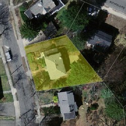 38 Ellison Rd, Newton MA  02459-1405 aerial view