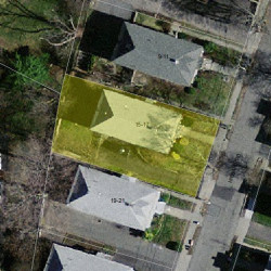 17 Hibbard Rd, Newton MA  02458-2107 aerial view