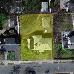 27 Hamlin Rd, Newton MA 02459-1001 aerial view