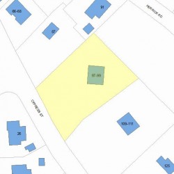 99 Herrick Cir, Newton MA 02459-2236 plot plan