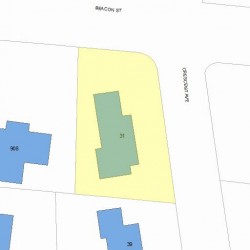 31 Crescent Ave, Newton MA 02459-2133 plot plan