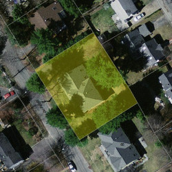 52 Bernard St, Newton MA 02461-1904 aerial view