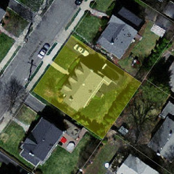 38 Arapahoe Rd, Newton MA 02465-2203 aerial view