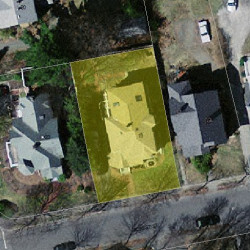 19 Forest St, Newton MA 02461-1420 aerial view