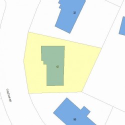 42 Cynthia Rd, Newton MA 02459-2834 plot plan