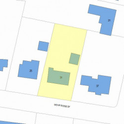 31 Montrose St, Newton MA 02458-2717 plot plan