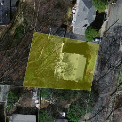 49 Victoria Cir, Newton MA 02459-1016 aerial view