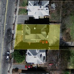 364 Waltham St, Newton MA 02465-1732 aerial view