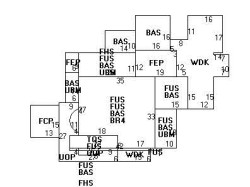 48 Prince St, Newton MA  02465-2611 floor plan