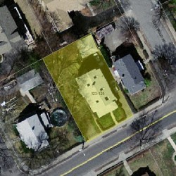 125 Auburndale Ave, Newton MA 02465-1421 aerial view