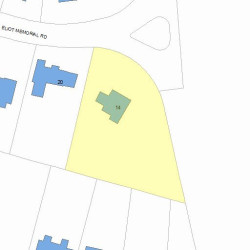 14 Eliot Memorial Rd, Newton MA  02458-2704 plot plan
