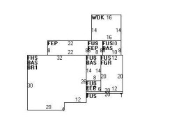 444 Winchester St, Newton MA  02461-2013 floor plan
