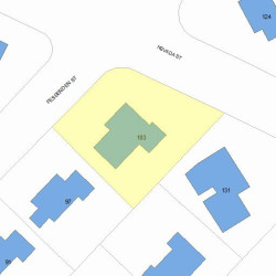 103 Fessenden St, Newton MA  02460-1119 plot plan
