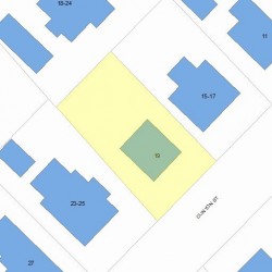 19 Clinton St, Newton MA 02458-1211 plot plan
