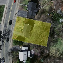 802 Walnut St, Newton MA 02459-1717 aerial view