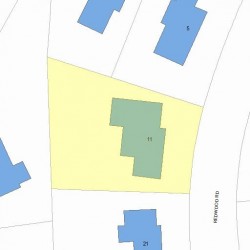 11 Redwood Rd, Newton MA 02459-3124 plot plan