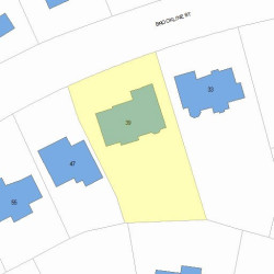 39 Brookline St, Newton MA 02467 plot plan