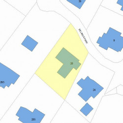 28 Billings Park, Newton MA  02458-2013 plot plan