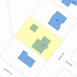 197 Wiswall Rd, Newton MA 02459-3530 plot plan