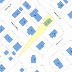 95 Prospect St, Newton MA 02465-2340 plot plan