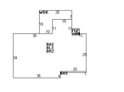308 Homer St, Newton MA 02459-1414 floor plan