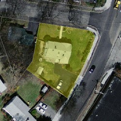 6 Charles St, Newton MA 02461-1613 aerial view