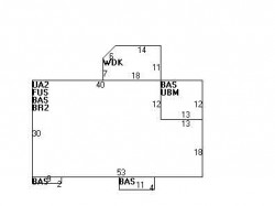 256 Dorset Rd, Newton MA  02468-1428 floor plan