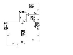 90 Mandalay Rd, Newton MA  02459-1337 floor plan