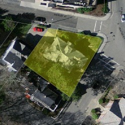 45 Wesley St, Newton MA 02458-1915 aerial view