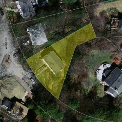 124 Neshobe Rd, Newton MA 02468-1337 aerial view