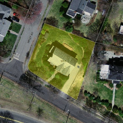 1253 Commonwealth Ave, Newton MA  02465-2910 aerial view