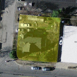 161 California St, Newton MA  02458-1023 aerial view