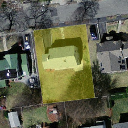 42 Amherst Rd, Newton MA  02468-2302 aerial view