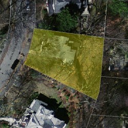 46 Rockledge Rd, Newton MA  02461-1800 aerial view