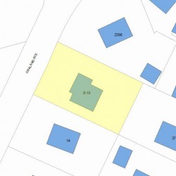 10 Oakland Ave, Newton MA  02466-1705 plot plan
