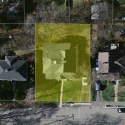 31 Elmore St, Newton MA  02459-1118 aerial view