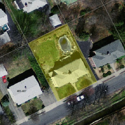 461 Albemarle Rd, Newton MA 02460-1357 aerial view