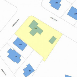 300 Linwood Ave, Newton MA 02460-1329 plot plan