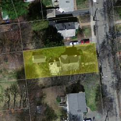 171 Melrose St, Newton MA 02466-1107 aerial view