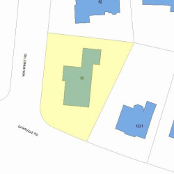 78 Wauwinet Rd, Newton MA 02465-2956 plot plan