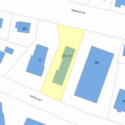 312 Tremont St, Newton MA 02458-2143 plot plan