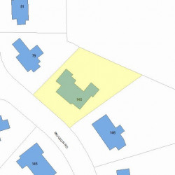 140 Paulson Rd, Newton MA 02468-1230 plot plan