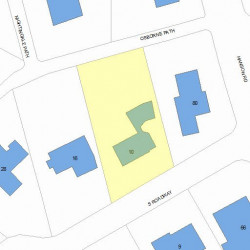 10 Osborne Path, Newton MA 02459-3543 plot plan