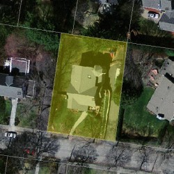 15 Fredana Rd, Newton MA 02468-1103 aerial view