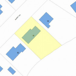 56 Albert Rd, Newton MA 02466-1303 plot plan