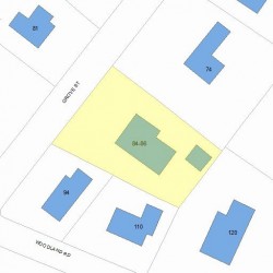 84 Grove St, Newton MA 02466-2317 plot plan