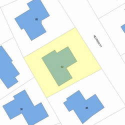 52 Mosman St, Newton MA  02465-1303 plot plan
