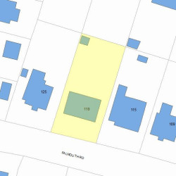 119 Falmouth Rd, Newton MA 02465-1134 plot plan