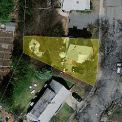 31 Wetherell St, Newton MA  02464-1416 aerial view